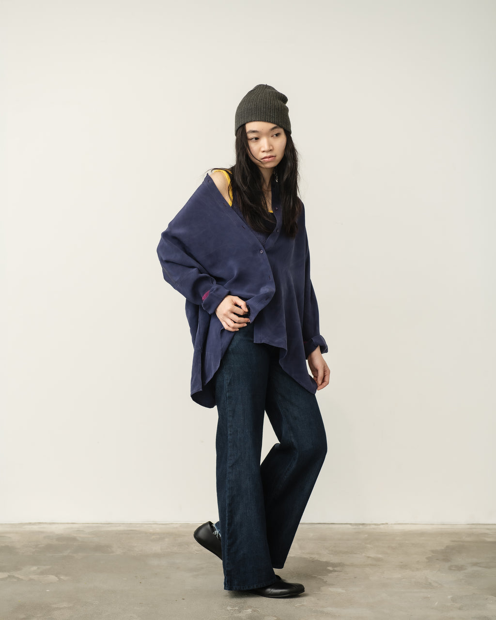flare denim pants