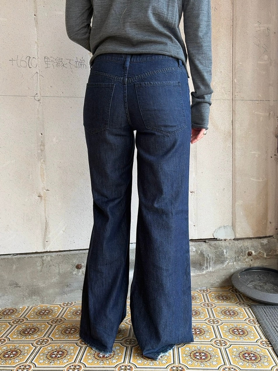 flare denim pants