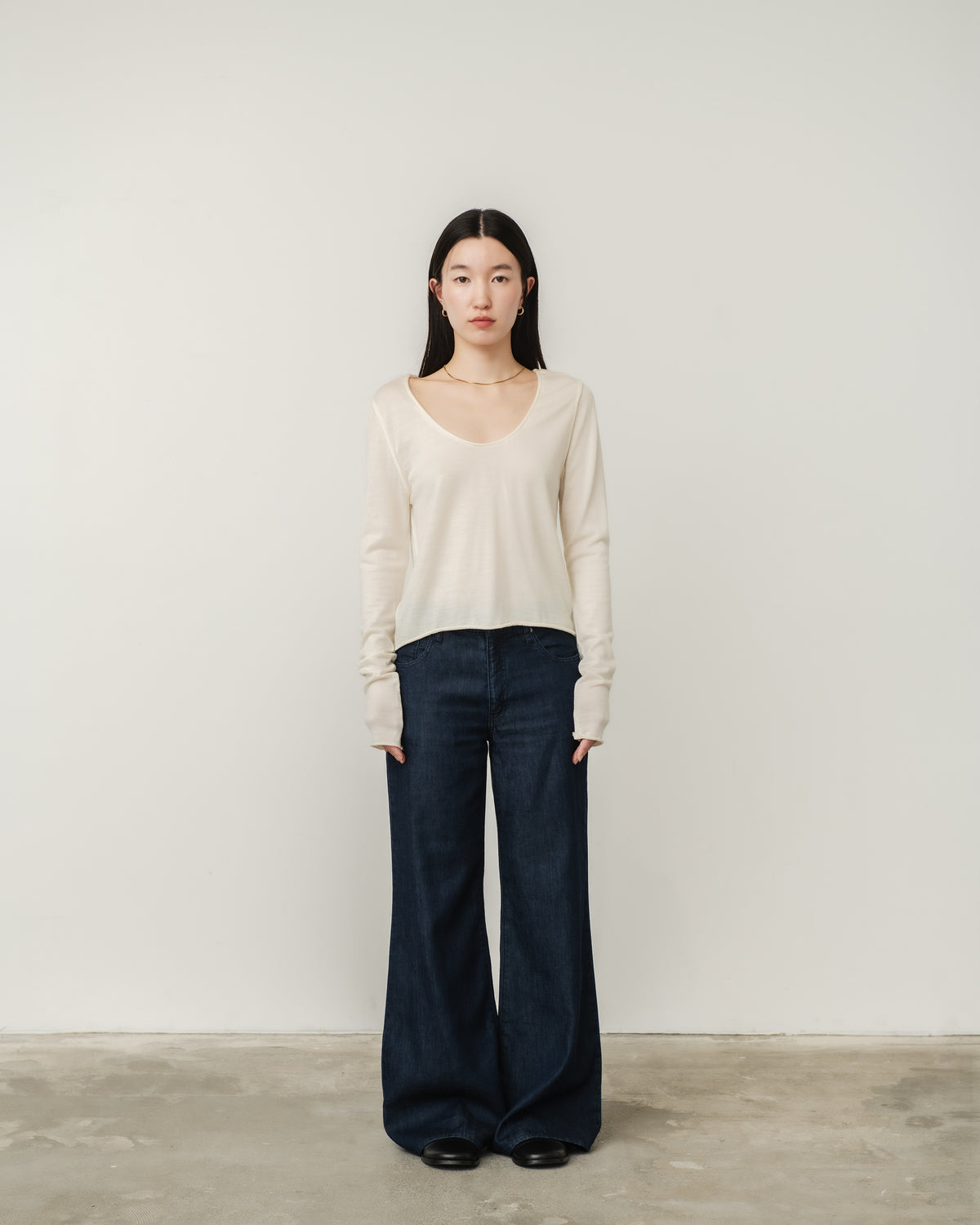 flare denim pants