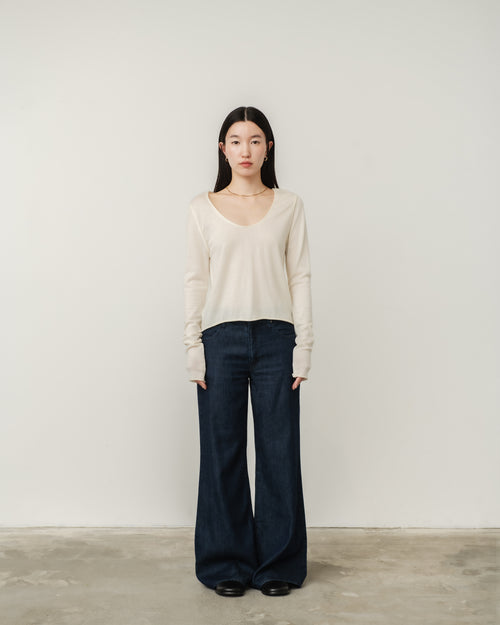 flare denim pants