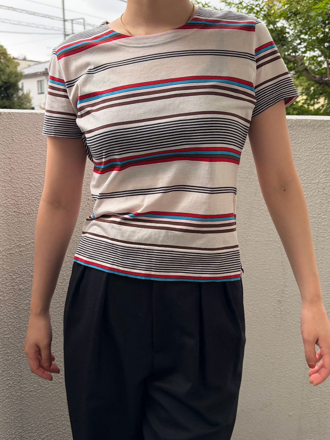 Sausalito Multi Stripe Tee