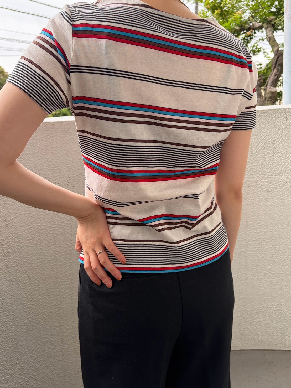 Sausalito Multi Stripe Tee